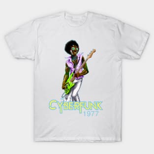 Asplenia Studios Cyberfunk 1977 bass player T-Shirt